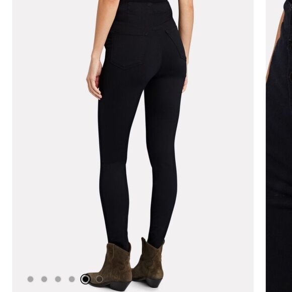 J Brand Natasha Sky Skinny High Rise Jeans in Seriously Black - Picture 5 of 15